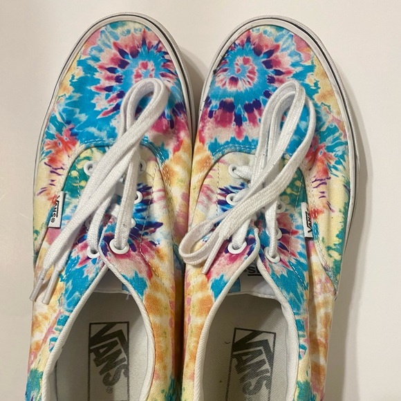 Vans Women's Tie-Dye Sneakers - Blue, Pink, Yellow - Picture 5 of 11